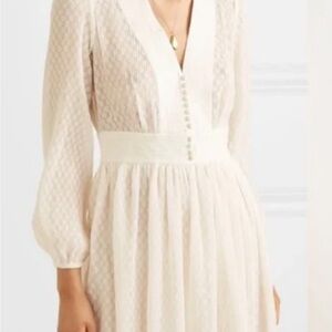 Zimmermann mini pleated plisse short dress, size 0 is US size 4